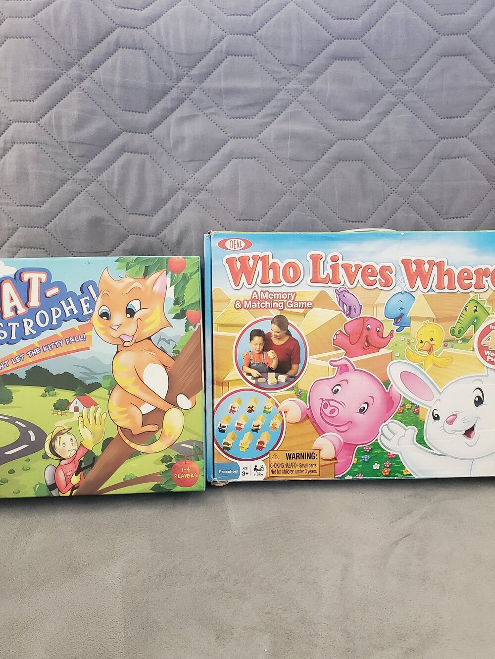 Two wooden games montessori games 3+